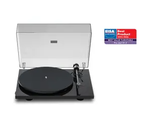 Pro-Ject E1.2 + Pick It MM E - High Gloss Black / Gramofon / řemínkový / RCA kabel 1.23m