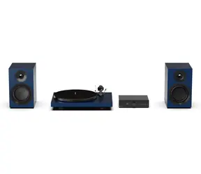 Pro-Ject Colourful Audio System E Satin Blue / All-in-one Hi-Fi systém s gramofonem 