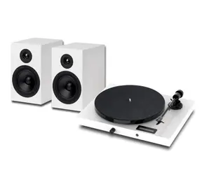 Pro-Ject JukeBox E1 HiFi Set White / Kompletní stereofonní audio systém s gramofonem