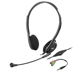 GENIUS headset HS-200C / 2x 3.5 jack + redukce na Single Jack