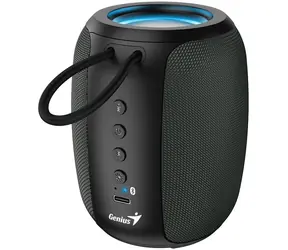GENIUS repro SP-915BT černošedá / Bluetooth 5.3 / 5W / mikrofon / Copilot AI komunikace / USB-C nabíjení 