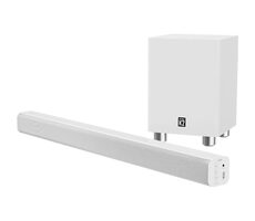 Majority K2 bílá / 2.1 soundbar / 150W / Bluetooth 5.3 / USB / AUX / RCA / optický vstup