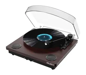 Majority Moto Turntable hnědá / Gramofon / 33 & 45 & 78 RPM / Bluetooth 5.3 / USB / RCA