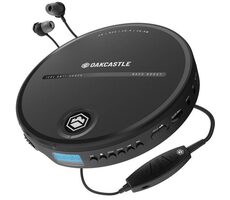 Majority Oakcastle CD10 černá / přenosný CD přehrávač / 3.5 mm jack / CD&CD-R&CD-RW