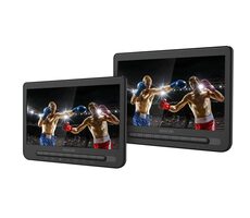 SENCOR SPV 7105 černá / Přenosný DVD přehrávač / 10" LCD displej / 3.5 mm jack / USB / SD / 2000 mAh