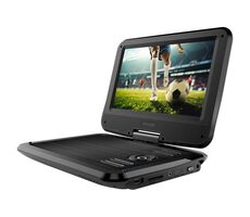 SENCOR SPV 2105 černá / Přenosný DVD přehrávač / 10" LCD displej / 3.5 mm jack / USB / SD / 1500 mAh