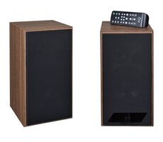 AQ M25 multimedia hnědá / 2.0 / reproduktory / 60W / Bluetooth 5.0 / USB / RCA /dálkové ovládání 