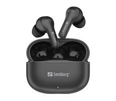 Sandberg Play'n Go Wireless Earbuds černá / bezdrátová sluchátka s mikrofonem a pouzdrem / BT 6.0 