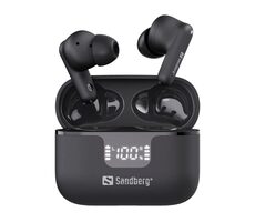 Sandberg Wireless Earbuds ANC+ENC černá / bezdrátová sluchátka s mikrofonem a pouzdrem / BT 6.0 