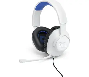 JBL Quantum 100P Console bílá / sluchátka na hlavu / mikrofon