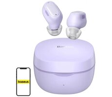 Baseus Bowie WM01 fialová / Bezdrátová sluchátka / Bluetooth 5.3  