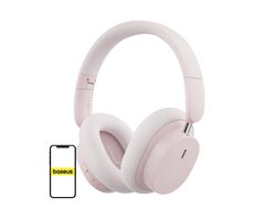 Baseus Bowie D05 růžová / Bezdrátová sluchátka / mikrofon / Bluetooth 5.2 