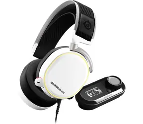 Rozbaleno - SteelSeries Arctis Pro + GameDAC bílá / Sluchátka s mikrofonem / 3.5 mm jack / USB / RGB / rozbaleno