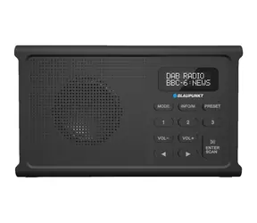 BLAUPUNKT DR3BK černá / rádio / DAB+ / FM / RDS / Bluetooth / 1800 mAh