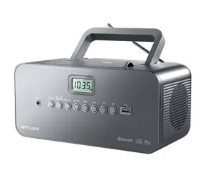 Rozbaleno - Muse M-30 BT černá / Přenosné rádio / FM / MW / PLL / CD / USB / Bluetooth / AUX  / rozbaleno