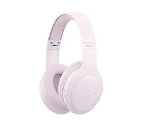 Havit H633BT růžová / Bezdrátová sluchátka / mikrofon / doba přehrávání až 22 h / Bluetooth 5.1