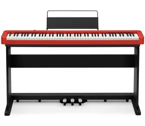 Casio S160RD červená set + stojan / digitální piáno / 88 kláves / USB / 6x AA & adaptér