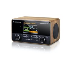 Rozbaleno - Albrecht DR 865 hnědá / Rádio / FM / DAB/DAB+ / AUX / rozbaleno