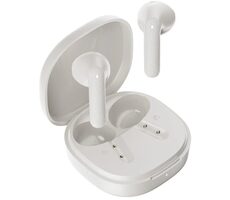 QCY T41 bílá / Bezdrátová sluchátka s mikrofonem / TWS / Bluetooth 5.4 / IPX4 / dobíjecí box