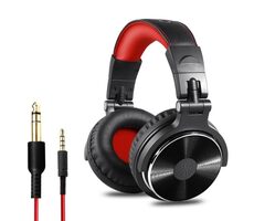 OneOdio Pro-10 červená / Profesionální sluchátka / 3.5mm Jack
