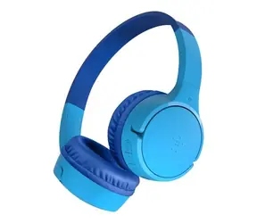 Belkin SOUNDFORM Mini dětská bezdrátová sluchátka modrá / mikrofon / Bluetooth 5.0 / 3.5 mm jack / výdrž až 30 hodin