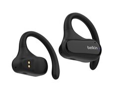 Belkin SOUNDFORM ClearFit Open-Ear bezdrátová sluchátka černá / mikrofon / Bluetooth 5.3 / IPX5 / výdrž až 26 hodin