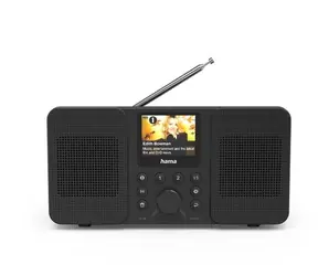 Hama DIR10 černá / digitální a internetové rádio / DAB+ / FM / Bluetooth / App ovládání