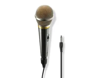 Hama Vocal Pro šedá-stříbrná / dynamický mikrofon / XLR / jack 6,35 mm / kov