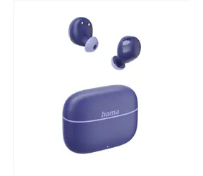 Hama Freedom Buddy II modrá / Bluetooth sluchátka / špunty / USB-C / mikrofón