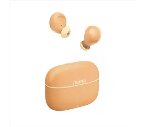 Hama Freedom Buddy II oranžová / Bluetooth sluchátka / špunty / USB-C / mikrofón