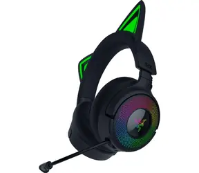 Razer Kraken Kitty V3 Pro černá / bezdrátová herní sluchátka / mikrofon / 2.4GHz / Bluetooth / RGB