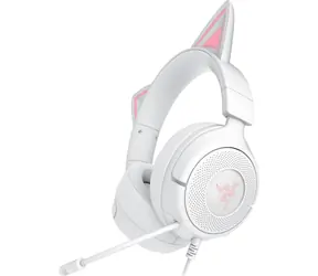 Razer Kraken Kitty V3 X bílá / herní sluchátka / mikrofon / 3.5mm Jack