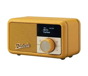 Roberts Radio Revival Petite 2 Sunshine Yellow / Přenosné rádio / DAB+ a FM / USB-C / BT / LCD Displej / 3.5mm 