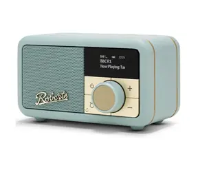 Roberts Radio Revival Petite 2 Duck Egg Blue / Přenosné rádio / DAB+ a FM / USB-C / BT / LCD Displej / 3.5mm 