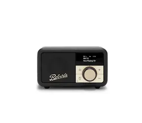 Roberts Radio Revival Petite 2 Black / Přenosné rádio / DAB+ a FM / USB-C / BT / LCD Displej / 3.5mm 