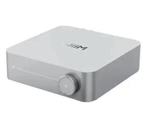 WiiM Amp stříbrná / Zesilovač / 60W/kanál / RCA / HDMI / BT / LAN / optický vstup