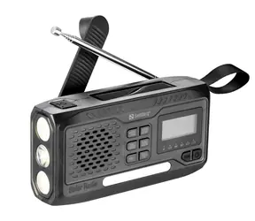 Rozbaleno - Sandberg Survivor DAB Radio All-in-1 4500 černá / FM + DAB / Powerbanka 4500mAh / Bluetooth reproduktor / rozbaleno