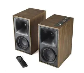 Klipsch The Fives - Walnut (1 pár) / Aktivní reproduktory / 160 W / HDMI | optický | RCA | 3.5 mm | USB | BT / 109 dB