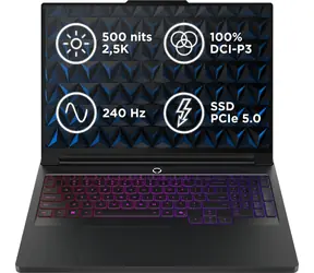 Lenovo Legion Pro 7 16IAX10H černá / 16" WQXGA / Intel Core Ultra 9 275HX / 32GB / 1TB SSD / RTX 5090 24GB / Bez OS