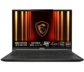 Rozbaleno - MSI Stealth A16 AI+ A3XWHG-031CZ černá / 16" QHD+ / AMD Ryzen AI 9 HX 370 / 32G / rozbaleno