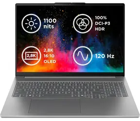 Lenovo IdeaPad Pro 5 16AKP10 šedá / 16" 2.8K / AMD Ryzen AI 7 350 / 32GB / 1TB SSD / RTX 5050 8GB / Bez OS