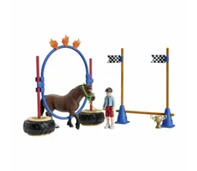 Schleich Farm World 42482 Závod v agility pro pony / od 3 let / 21 figurek