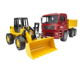 Bruder 02752 Nákladní auto MAN TGA s čelním nakladačem FR130 / 1:16 / od 3 let