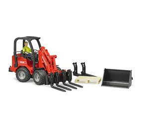 Bruder 02191 Nakladač Schäffer Hoflader 2034 s figurkou / 1:16 / od 4 let