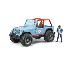 Bruder 02541 Závodní Jeep Cross Country modrý + závodník / 1:16 / od 4 let