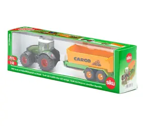 Siku Farmer 1989 Traktor Fendt s vyklápěcím přívěsem / 1:50 / od 3 let