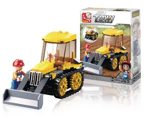 Sluban Town Stavitelé M38-B0377D Malý buldozer / LEGO - kompatibilní / Počet figurek|dílků: 1|132 / od 6 let
