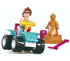 Sluban Girls Dream Holidays M38-B0599 Plážová čtyřkolka / LEGO - kompatibilní / Počet figurek|dílků: 1|54 / od 6 let