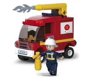 Sluban Hasiči M38-B0622C Malé hasičské auto / LEGO - kompatibilní / Počet figurek|dílků: 1|76 / od 6 let