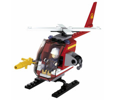 Sluban Hasiči M38-B0622D Hasičská helikoptera / LEGO - kompatibilní / Počet figurek|dílků: 1|77 / od 6 let